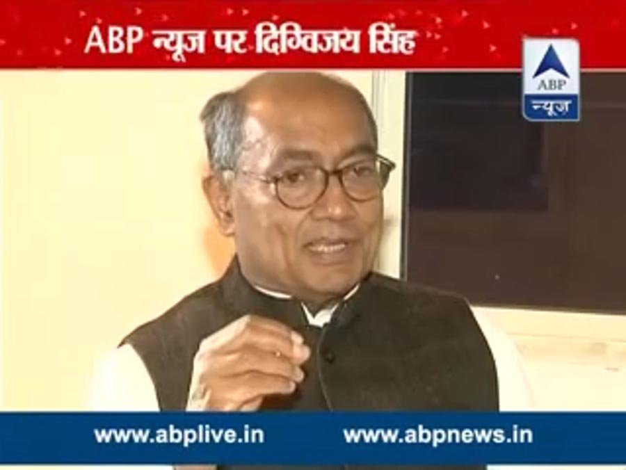 Digvijaya Singh in An exclusive interview to #ABP November 23, 2014 says lying capacity of Kejriwal is at par with that of Modi
